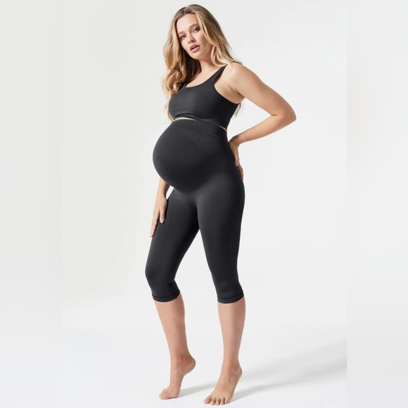 BLANQI Everyday Maternity Belly Support Crop Leggings - Picture 5 of 5